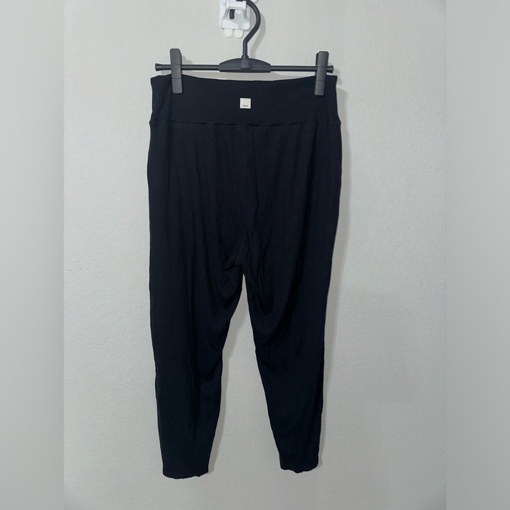 Vuori Lux At Ease Harem Pants Ribbed Womens Large Black